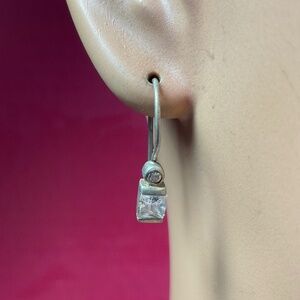 RAGE Sterling Silver Drop Earrings. 3/4 inches long